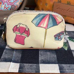 SOLD-Dooney and Bourke Miami Beach cosmetic pouch